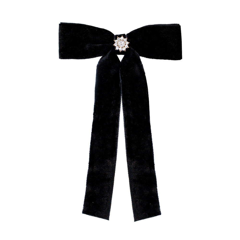 iconicvelvetbowbarretteinnoir